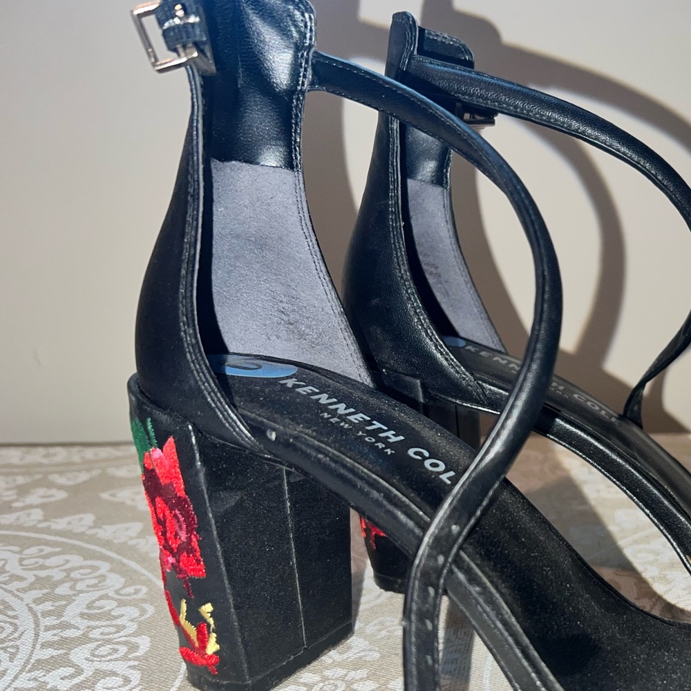 Kenneth Cole 2 inch (or so) black heels.